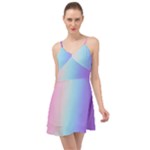 Pastel Rainbow, Color Summer Time Chiffon Dress