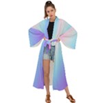 Pastel Rainbow, Color Maxi Kimono