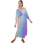 Pastel Rainbow, Color Grecian Style  Maxi Dress