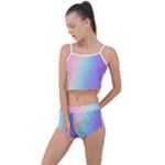 Pastel Rainbow, Color Summer Cropped Co-Ord Set