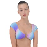 Pastel Rainbow, Color Cap Sleeve Ring Bikini Top