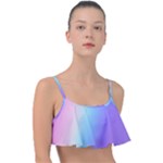 Pastel Rainbow, Color Frill Bikini Top