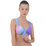 Pastel Rainbow, Color Front Tie Bikini Top