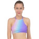 Pastel Rainbow, Color Halter Bikini Top