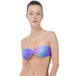 Pastel Rainbow, Color Classic Bandeau Bikini Top 