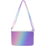 Pastel Rainbow, Color Double Gusset Crossbody Bag