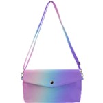 Pastel Rainbow, Color Removable Strap Clutch Bag