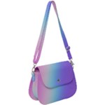 Pastel Rainbow, Color Saddle Handbag