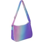 Pastel Rainbow, Color Zip Up Shoulder Bag