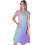 Pastel Rainbow, Color Classic Short Sleeve Dress