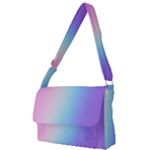 Pastel Rainbow, Color Full Print Messenger Bag (L)