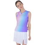 Pastel Rainbow, Color Women s Sleeveless Sports Top