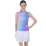 Pastel Rainbow, Color Women s Sleeveless Polo T-Shirt