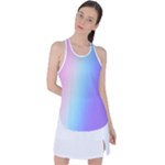 Pastel Rainbow, Color Racer Back Mesh Tank Top