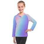 Pastel Rainbow, Color Kids  Long Mesh T-Shirt