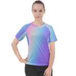 Pastel Rainbow, Color Women s Sport Raglan T-Shirt