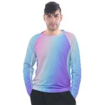 Pastel Rainbow, Color Men s Long Sleeve Raglan T-Shirt