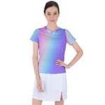 Pastel Rainbow, Color Women s Sports Top