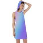 Pastel Rainbow, Color Racer Back Hoodie Dress