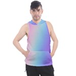 Pastel Rainbow, Color Men s Sleeveless Hoodie