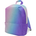 Pastel Rainbow, Color Zip Up Backpack