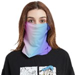 Pastel Rainbow, Color Face Covering Bandana (Two Sides)