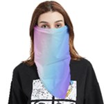 Pastel Rainbow, Color Face Covering Bandana (Triangle)