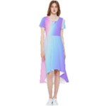 Pastel Rainbow, Color High Low Boho Dress