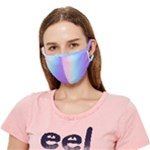 Pastel Rainbow, Color Crease Cloth Face Mask (Adult)