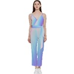 Pastel Rainbow, Color V-Neck Camisole Jumpsuit