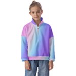 Pastel Rainbow, Color Kids  Half Zip Hoodie