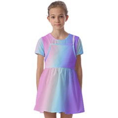 Kids  Short Sleeve Pinafore Style Dress 