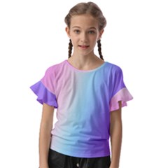 Kids  Cut Out Flutter Sleeves 