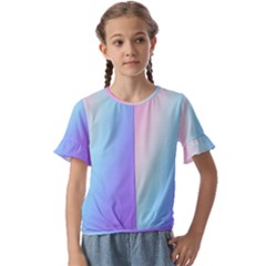 Kids  Cuff Sleeve Scrunch Bottom T-Shirt 