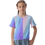 Pastel Rainbow, Color Kids  Cuff Sleeve Scrunch Bottom T-Shirt