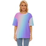 Pastel Rainbow, Color Oversized Basic T-Shirt