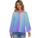 Pastel Rainbow, Color Women s Long Sleeve Button Up Shirt