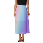 Pastel Rainbow, Color Classic Midi Chiffon Skirt