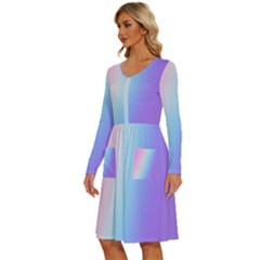 Long Sleeve Dress With Pocket 