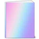 Pastel Rainbow, Color 8  x 10  Hardcover Notebook