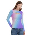 Women s Cut Out Long Sleeve T-Shirt 