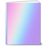 Pastel Rainbow, Color 8  x 10  Softcover Notebook