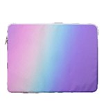 Pastel Rainbow, Color 15  Vertical Laptop Sleeve Case With Pocket