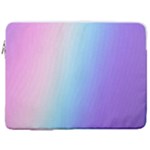 Pastel Rainbow, Color 17  Vertical Laptop Sleeve Case With Pocket