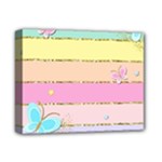 Pastel, Butterfly, Spring, Stripes, Deluxe Canvas 14  x 11  (Stretched)