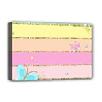 Pastel, Butterfly, Spring, Stripes, Deluxe Canvas 18  x 12  (Stretched)