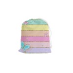 Pastel, Butterfly, Spring, Stripes, Drawstring Pouch (Small)