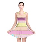 Pastel, Butterfly, Spring, Stripes, Reversible Skater Dress