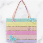 Pastel, Butterfly, Spring, Stripes, Mini Tote Bag