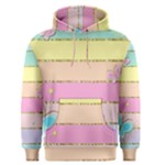 Pastel, Butterfly, Spring, Stripes, Men s Core Hoodie